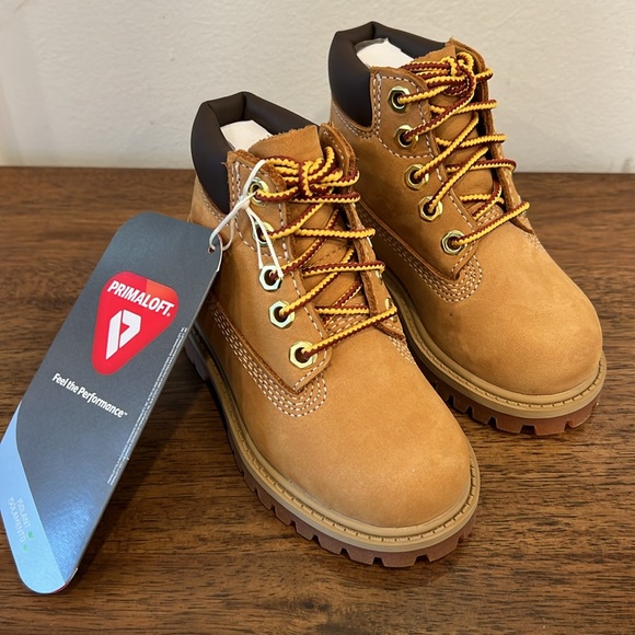 Toddler Timberland® Premium 6-Inch Waterproof Boot - Wheat Nubuck - Picture 2 of 13